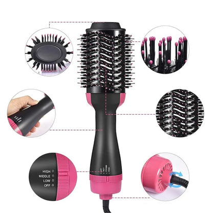 Tamaam™4-in-1 Blow Hair Dryer - Volumizer Brush, Straightening & Curl