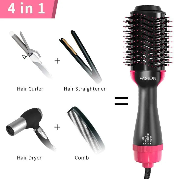 Tamaam™4-in-1 Blow Hair Dryer - Volumizer Brush, Straightening & Curl